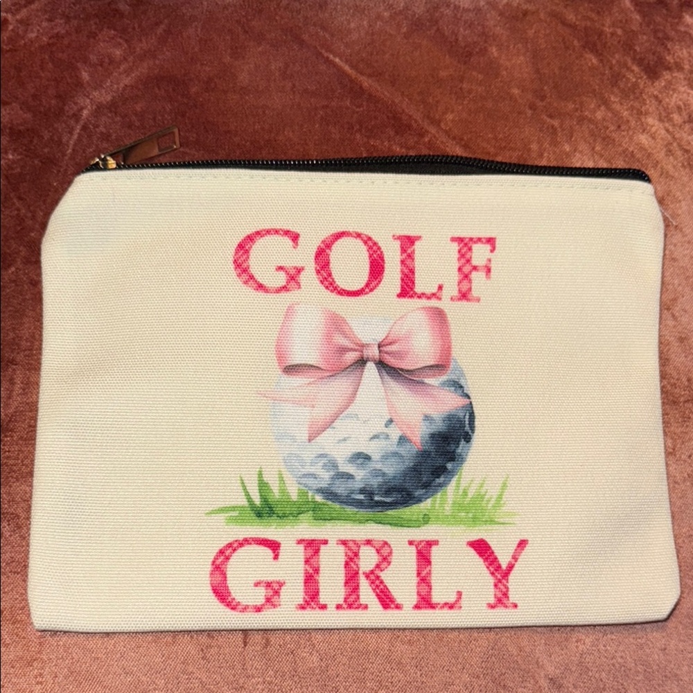 Golf Girly Cream Pouch